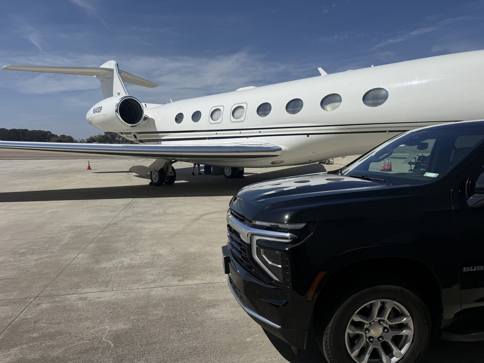 Blue Skies Chauffeured Transportation executive black Chevrolet Suburban SUV
