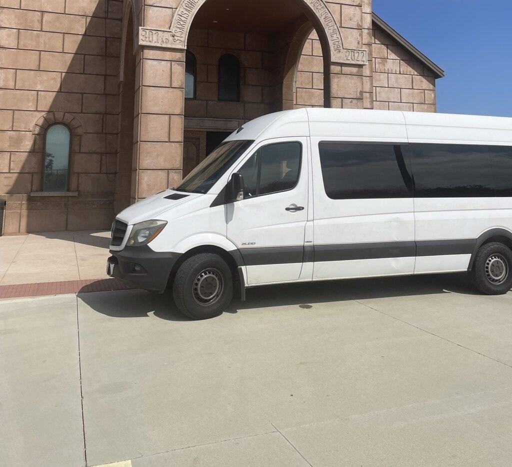The Bandwagon karaoke Sprinter limo exterior