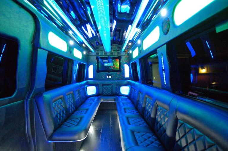 Inside The Bandwagon: karaoke party interior with TVs