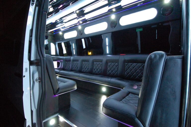 Inside The Bandwagon: limo-style seating